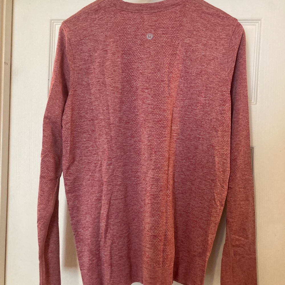Lululemon Athletica Red Long Sleeve Tee